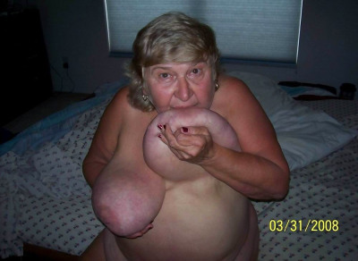 Granny with huge boobs showing off - part 3669